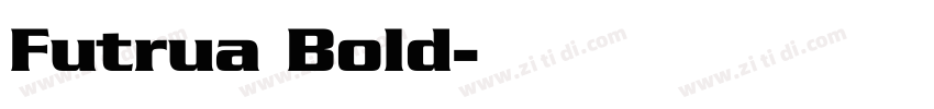 Futrua Bold字体转换